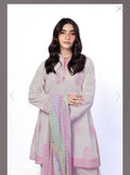 Blush Pink Floral Embroidered 3-Piece Suit