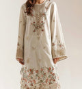 Ethnc 2-Piece Embroidered Outfit - Ivory