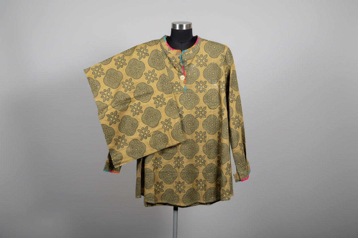 Yellow Cutwork 2 Piece Coord Set