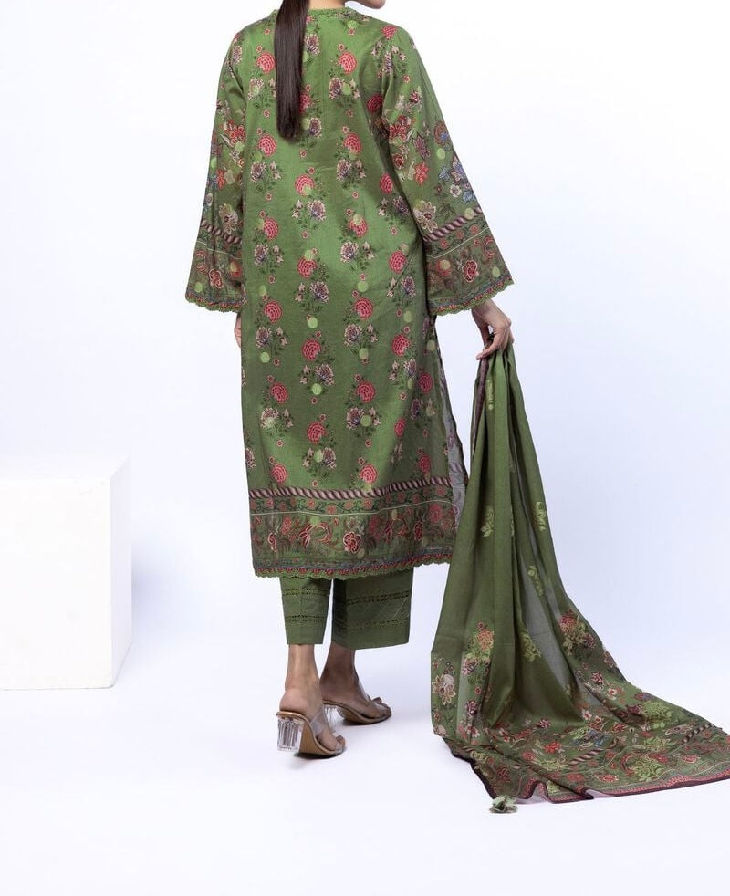 Khadee 3-Piece Green Floral Outfit