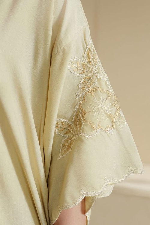 Cross Stitch Embroidered One-Piece