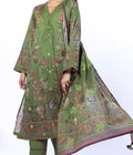 Khadee 3-Piece Green Floral Outfit
