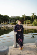 Urge Pret | Navy Floral Embroidered Coord Set