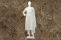 White Chiffon Heavy work 3-Piece