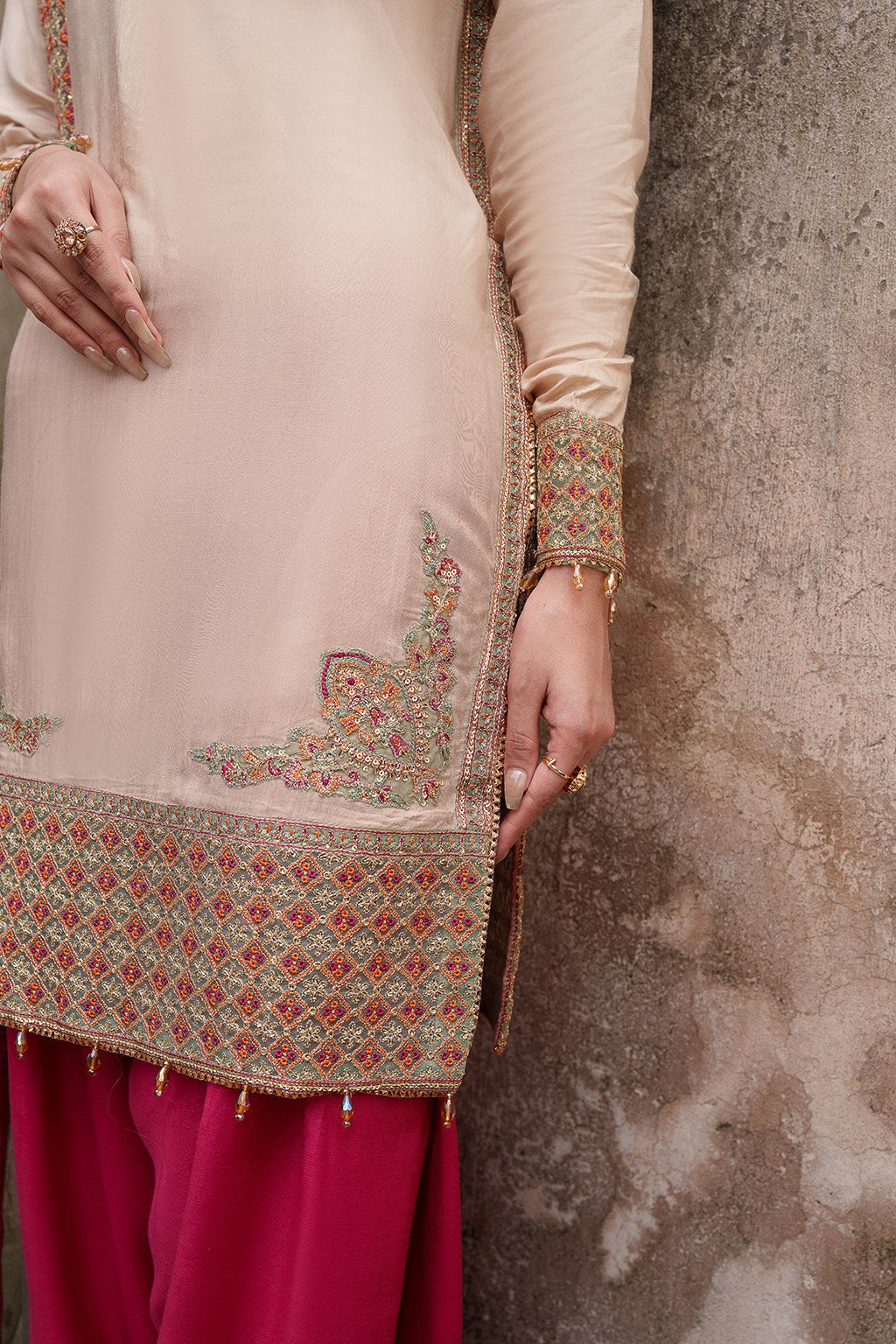 Meeral Sierra Embroidered 3-Piece Suit