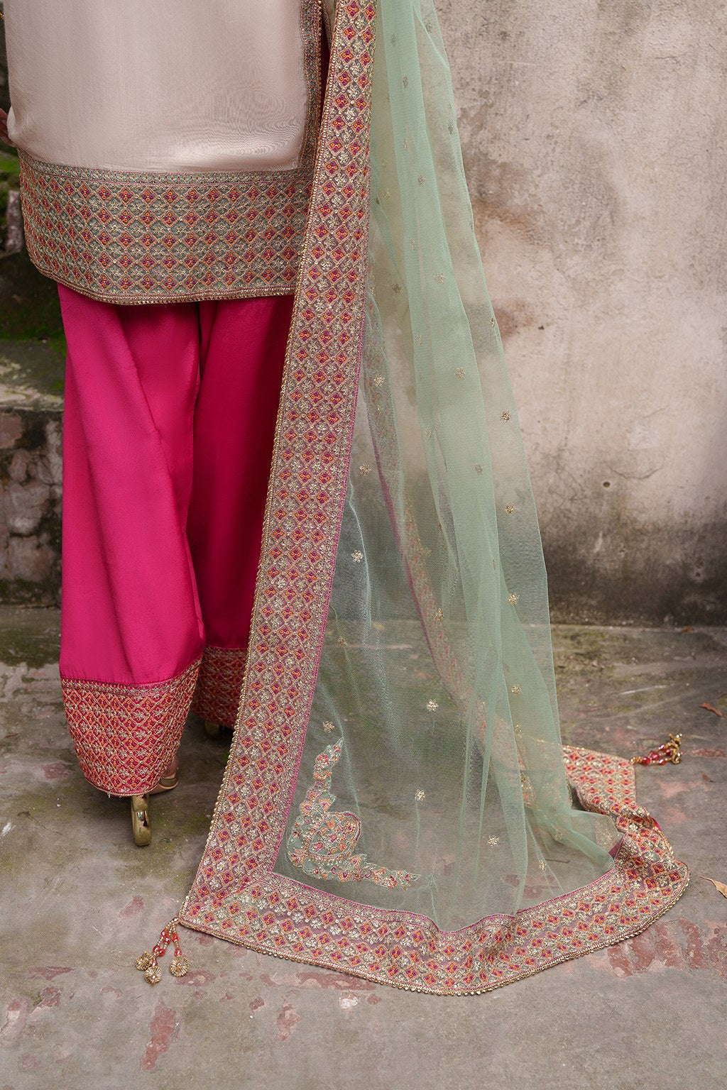Meeral Sierra Embroidered 3-Piece Suit