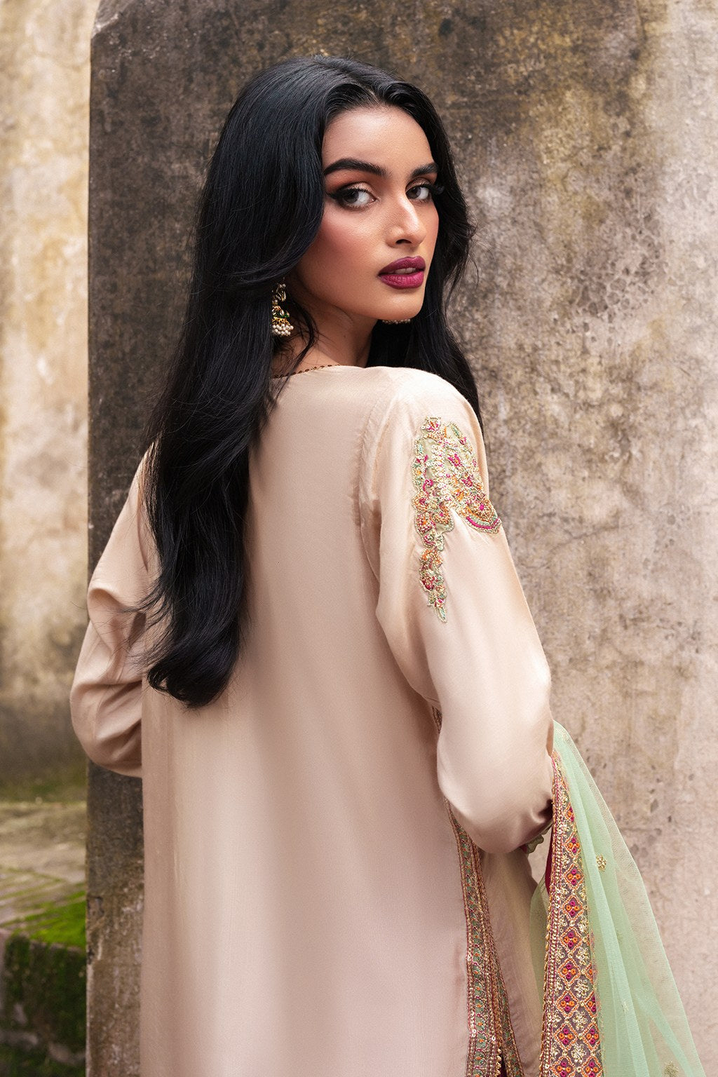 Meeral Sierra Embroidered 3-Piece Suit