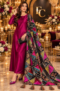 Multicolour patchwork shawl with tassels, worn
