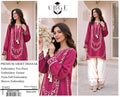 Urge Pret embroidered dhanak 2-piece suit, magenta, poster