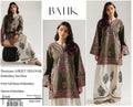 Batik olive embroidered dhanak 2-piece suit, poster
