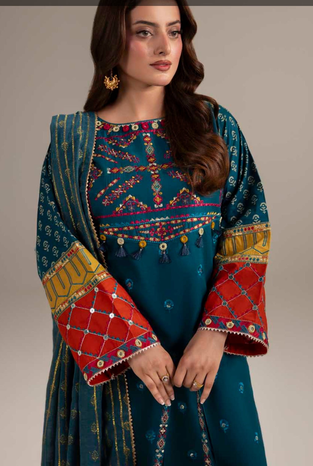 Zahra Rubab ZR-2634 Zinc - front close-up